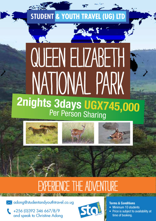 Queen Elizabeth National Park Safari for Students and Youth Travel Uganda